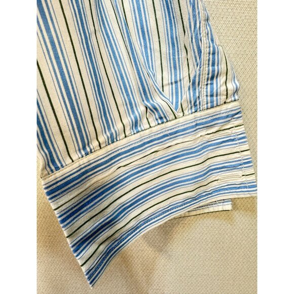 Hollister Mens Button Down Shirt Size XXL Blue White Striped Long Sleeves Casual - Picture 4 of 13